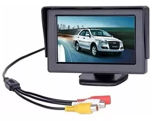 Pantalla 4.3 Monitor Ajustable Lcd Cámara Retroceso Auto 12v
