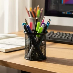 Porta Lápiz Organizador Metálico