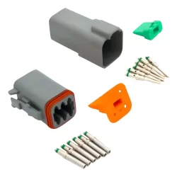 Kit Conector Deutsch 6 Pines Macho/hembra Dt06-6s Dt04-6p