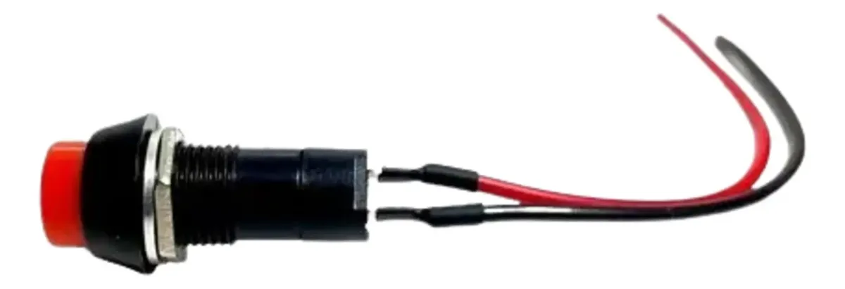 X2 Boton Pulsador Eléctrico Universal 12v Autos Motos - Imagen 2
