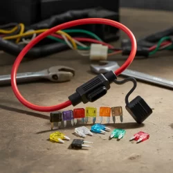 Porta Fusible Mini Con Tapa + Mini Fusible Pack 10 Unidades